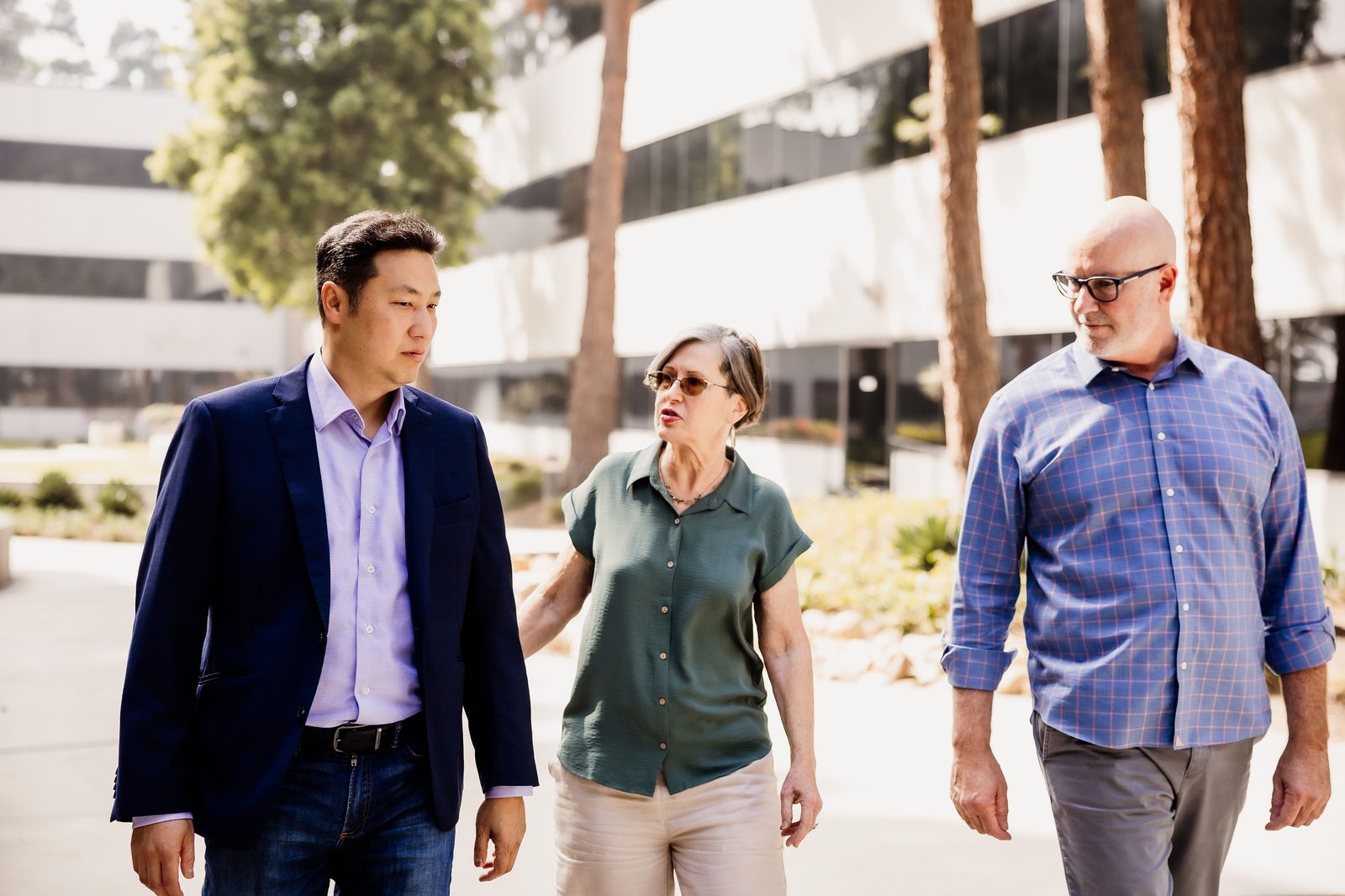 Walking and talking with a client team between sessions